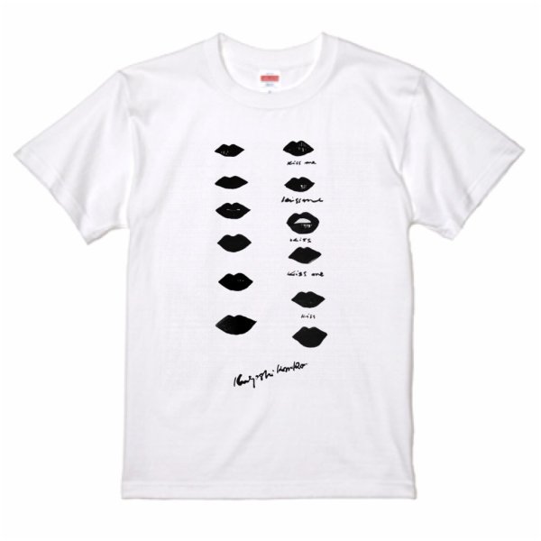 画像1: オリジナルTシャツ「唇2001」【受注/納期1か月】 (1)