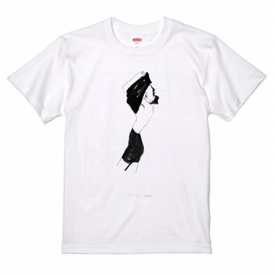 画像1: オリジナルTシャツ「脱ぐ女」【受注/納期1か月】