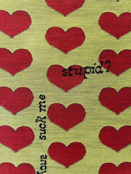 画像7: 振袖Tribal Red トライバルレッド & 袋帯Yellow Heart イエローハート　お誂えフルオーダー (7)