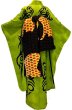 画像2: 振袖Tribal Greenトライバルグリーン & 袋帯Yellow Heart Guitarイエローハートギター　　お誂えフルオーダー (2)